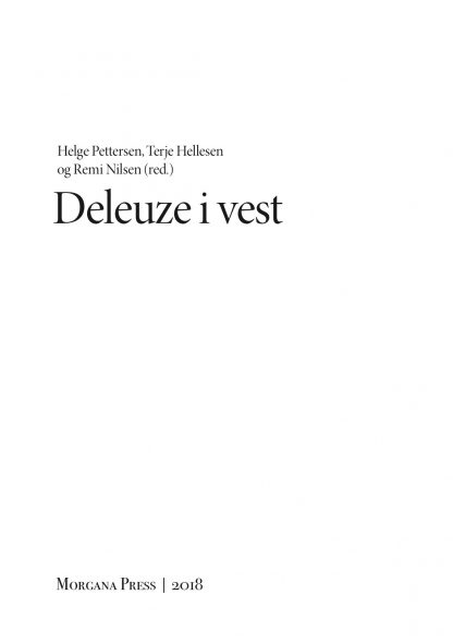 Deleuze i vest - Bilde 2